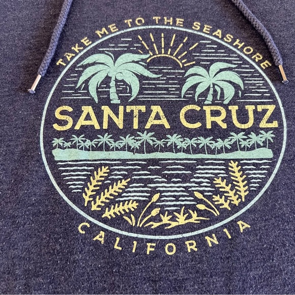 Techstyles Sweatshirt Santa California Turtleneck - Picture 3 of 5